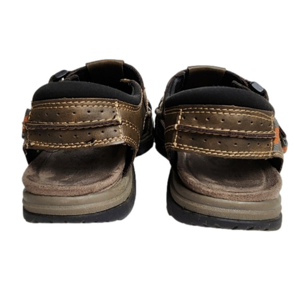 Size 8 Men's Sandal Vegan leather Brown EARTH SPIRIT - Picture 6 of 15